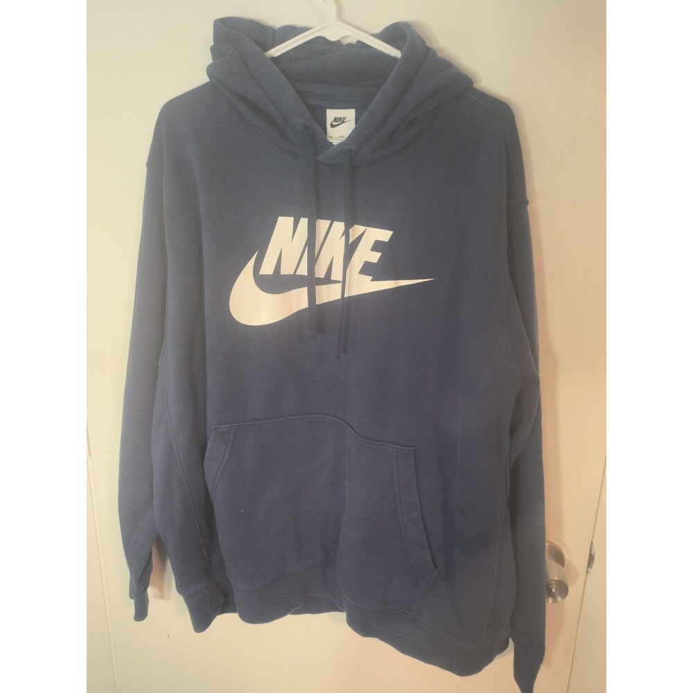 Men's Regular/Nike Sportswear Club Sweatshirt Hoodie XXL Navy